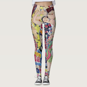 Maiden (Jungfrau), Gustav Klimt, Vintager Jugendst Leggings