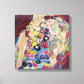 Maiden (Jungfrau), Gustav Klimt, Vintager Jugendst Leinwanddruck (Vorderseite)