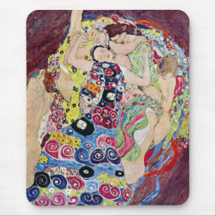 Maiden (Jungfrau), Gustav Klimt, Vintager Jugendst Mousepad