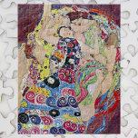 Maiden (Jungfrau), Gustav Klimt, Vintager Jugendst Puzzle<br><div class="desc">Der Maiden (auch bekannt als die Jungfrau) (1913) von Gustav Klimt ist ein Vintages Viktorianisches Jugendstil-Portraitbild. Mehrere Frauen gähnen,  strecken und schlafen in einem Bett,  das mit bunten Mosaikmustern bedeckt ist. Über den Künstler: Gustav Klimt (1862-1918) war ein österreichischer Symbolik-Maler und einer der prominentesten Mitglieder der Wiener Jugendstil-Bewegung.</div>