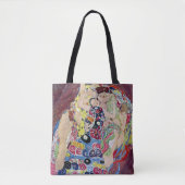 Maiden (Jungfrau), Gustav Klimt, Vintager Jugendst Tasche (Vorderseite)