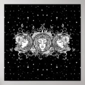 Maiden Mother Crone - Triple Moon Poster (Vorne)