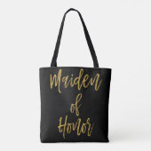 Maiden of Honor Gold Wedding Bag Tasche (Rückseite)