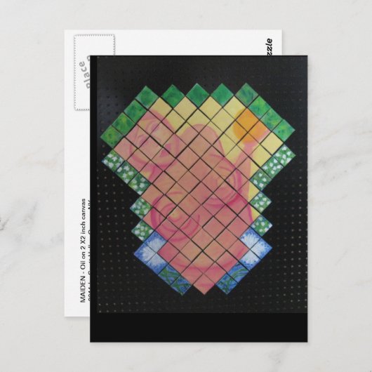 Maiden Postkarte (Vorne/Hinten)