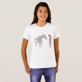 Maiden und Pferd (Mädchen) T-Shirt (Vorne ganz)