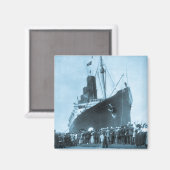 Maiden Voyage of RMS Lusitania, 13. September 1907 Magnet (Vorderseite/Rückseite)