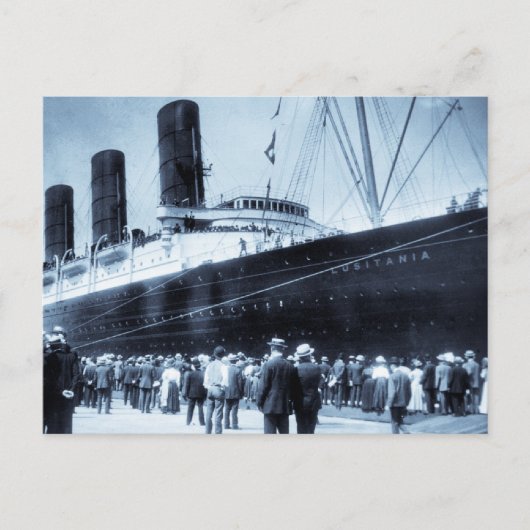 Maiden Voyage of RMS Lusitania, 13. September 1907 Postkarte (Vorderseite)