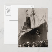 Maiden Voyage of RMS Lusitania, 13. September 1907 Postkarte (Vorne/Hinten)