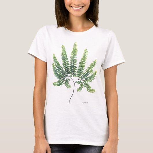 Maidenhair Farn-Großdruck T-Shirt (Vorderseite)