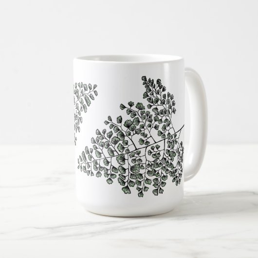 Maidenhair Farn Kaffeetasse (VorderseiteRechts)