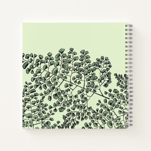 Maidenhair Fern Notizblock (Rückseite)