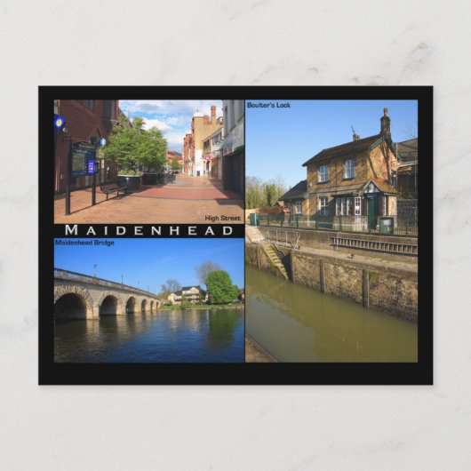 Maidenhead Postcard Postkarte (Vorderseite)