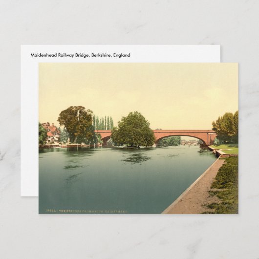 Maidenhead RailBridge, Berkshire, England Postkarte (Vorne/Hinten)