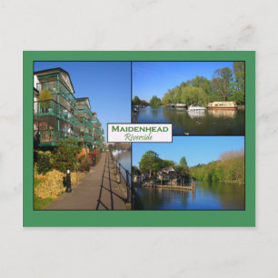 Maidenhead Riverside Postcard Postkarte