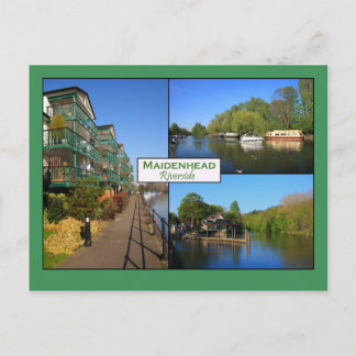 Maidenhead Riverside Postcard Postkarte