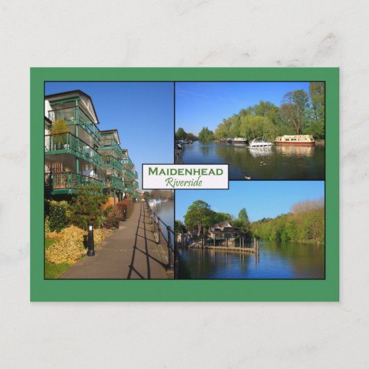 Maidenhead Riverside Postcard Postkarte (Vorderseite)