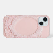Maiden's Dream Cherry Blossom Lace Oval Phone Case iPhone 15 Hülle (Rückseite (Horizontal))