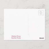 Maidens Turm in Istanbul Postkarte (Rückseite)