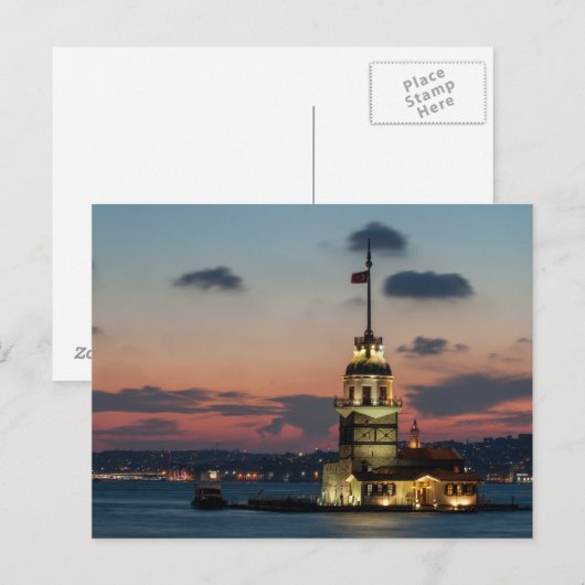 Maidens Turm Postkarte (Vorne/Hinten)