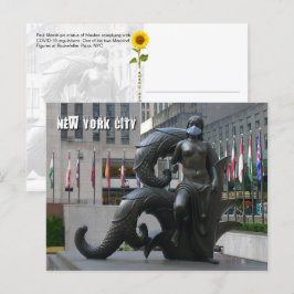 Maidin mit Gesichtsmaske - NYC H Postkarte