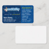 Maidsity Reinigungs-Visitenkarte Visitenkarte (Vorne/Hinten)
