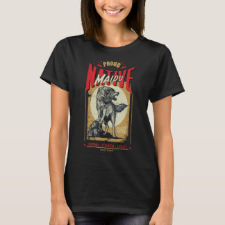 Maidu Native Amerikanische Ureinwohner Geboren Wol T-Shirt