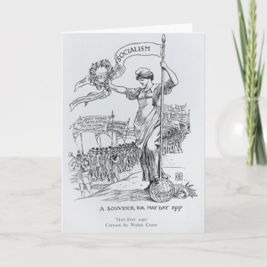 Maifeiertag, 1907 karte (Vorderseite)