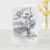 Maifeiertag, 1907 karte (Gelbe Blume)