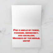 Maifeiertags-Gruß-Karte Karte (Innenseite)