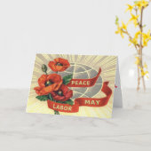 Maifeiertags-Gruß-Karte Karte (Gelbe Blume)