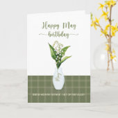 Maigeburt Lily of the Valley Birth Month Blume Karte (Gelbe Blume)