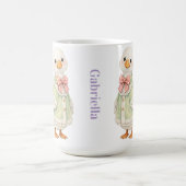 Maigeschickte Gans Maiglöckchen-Illustration Kaffeetasse (Mittel)