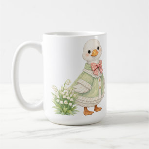 Maigeschickte Gans Maiglöckchen-Illustration Kaffeetasse