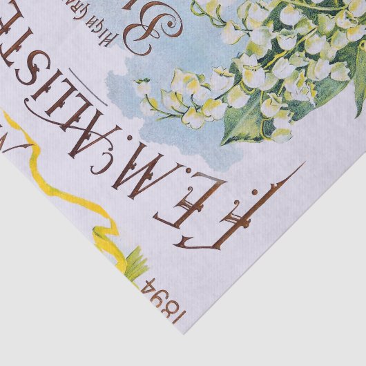 Maiglöckchen-Antiken-Druck-Seidenpapier Seidenpapier (Ausschnitt)