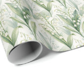 Maiglöckchen-Aquarell-Geschenkpapier Geschenkpapier (Rolleneckpunkt)