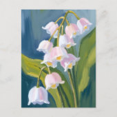 Maiglöckchen | Aquarellblume gemalt Postkarte (Vorderseite)