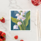 Maiglöckchen | Aquarellblume Serviette (Beispiel)