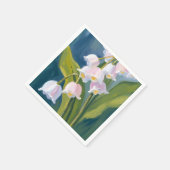 Maiglöckchen | Aquarellblume Serviette (Ecke)