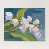Maiglöckchen | Aquarellmalerei von Blumen Puzzle (Horizontal)