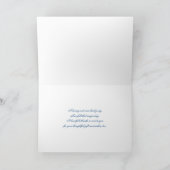 Maiglöckchen auf Ecru Leinen danken Ihnen Dankeskarte (Innenseite)