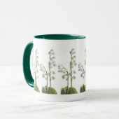 Maiglöckchen auf Geschenken Tasse (Vorderseite Links)