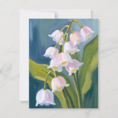 Maiglöckchen | Blumen Aquarellkarte (Vorderseite)