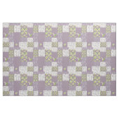 Maiglöckchen-Blumen-Faux-Patchwork Mauve Stoff (Fat Quarter (45,7 x 55,9 cm))