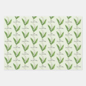 Maiglöckchen-Blumen Geschenkpapier Set (Vorderseite 2)