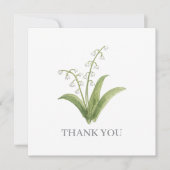 Maiglöckchen-Blumenmalerei Danke Einladung (Vorderseite)