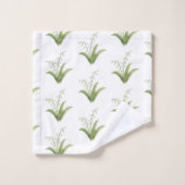 Maiglöckchen-Blumenmalerei-Muster Badhandtuch Set (Waschlappen)