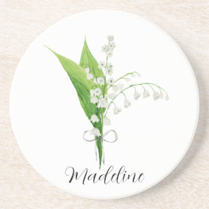 Maiglöckchen-Blumenmuster   Getränkeuntersetzer