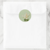 Maiglöckchen-Blumenstrauß Runder Aufkleber (Tasche)