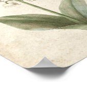 Maiglöckchen Botanische Blumenkunst Poster (Ecke)