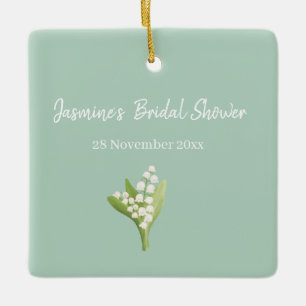 Maiglöckchen Brautdusche  Keramikornament